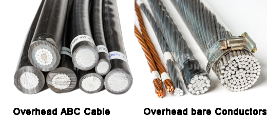 overhead aluminum cables